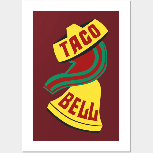 Taco Bell Vintage Sign Wall Art by carcinojen